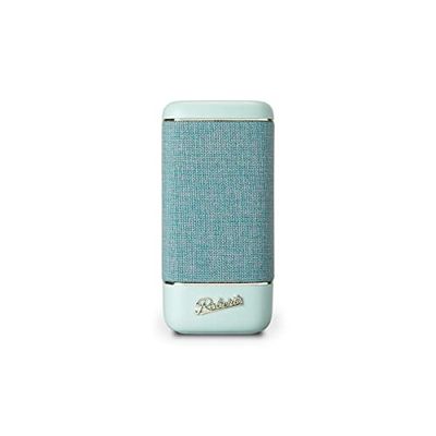 Roberts Beacon 335 altoparlante Bluetooth portatile, ricaricabile, autonomia 15 ore, due radiatori passivi per bassi amplificatori bassi, equalizzatore, accoppiamento stereo blu cielo