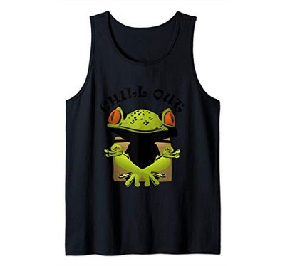 Chill Out Clothing | Yoga Chill Out Shirt | Frog Lover Gift Canotta