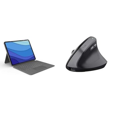 Logitech Combo Touch iPad & Trust Yuno Draadloze Ergonomische Muis, Preventie