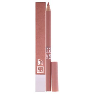 3INA MAKEUP - The Lip Pencil 581 - Beige nude - Perfilador de Labios Beige nude con Aceite de Jojoba para Hidratar y Nutrir - Delineador de Labios con Efecto Voluminizador - Vegan - Cruelty Free