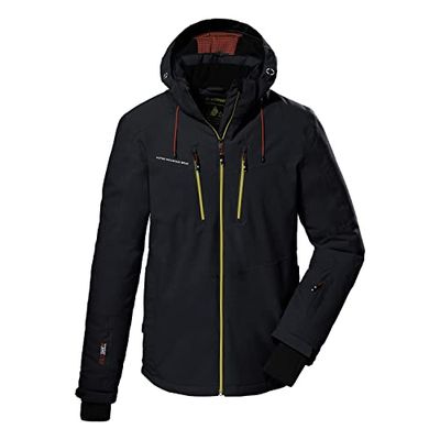 Killtec Boy's Giacca da sci/giacca funzionale con cappuccio staccabile con zip e paraneve KSW 44 MN SKI JCKT, black blue, S, 38698-000