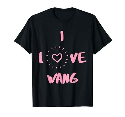 Regalo divertido de Wang I Love Wang I Heart Wang Camiseta