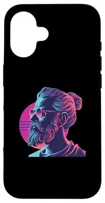 Plotino Synthwave Custodia per iPhone 16