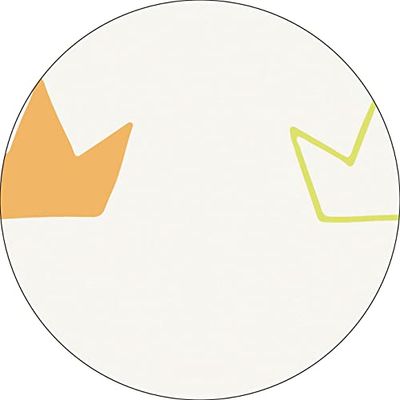 Bonateks, Ronde digitaal bedrukte muismat, antislip onderkant, voor kantoor en thuis, diameter: 22 cm