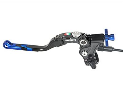 ACCOSSATO Commande d'embrayage à câble avec levier de révolution coloré (bouton+insertion+régulateur), avec micro inclus pour Kawasaki Z 1000 de 2007 à 2013 cc 1000