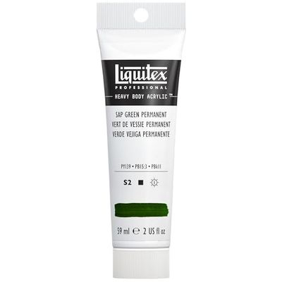 Liquitex 1045315 professionell tung kropp akrylfärg i konstnärskvalitet med utmärkt ljusäkthet i krispig konsistens, 59 ml rör – juicegrön permanent
