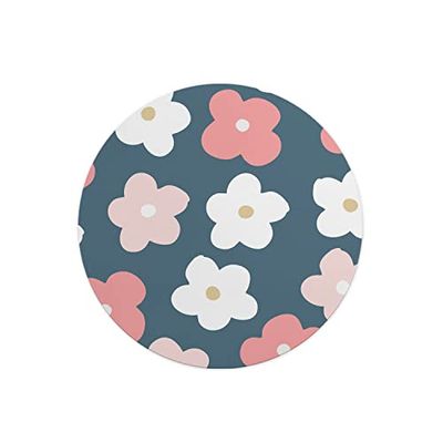 Questo Casa, Tapis de Souris Rond imprimé numérique avec Fond antidérapant pour Bureau et Maison Diamètre 22 cm