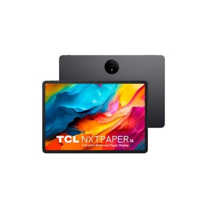 TCL NXTPAPER 14-14,25" FHD Octa-Core, 8 GB pamięci RAM, pamięć 256 GB z możliwością rozbudowy przez MicroSD, bateria 10000 mAh, Android 14, szary rysik w zestawie.