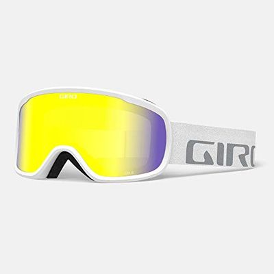 Giro Cruz Gafas de esquí, Hombre, White Wordmark Amarillo Boost, Talla única