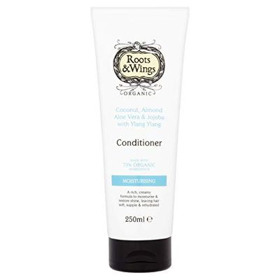 Roots & Wings Moisturising Coconut, Almond, Aloe Vera & Jojoba with Ylang Ylang Conditioner 250ml