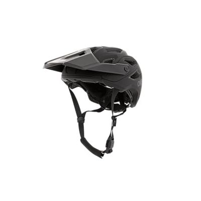O'NEAL | Mountainbike Helm | Enduro Trail Downhill | Polycarbonaat constructie, zweetabsorberende voering, veiligheidsnorm EN1078 | Helm Pike Solid| Volwassen | Zwart Grijs | Maat L XL