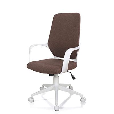 Oresteluchetta Bureaustoel Parker Brown, katoen, bruin, H.101/111 x L.62,5 x D.61