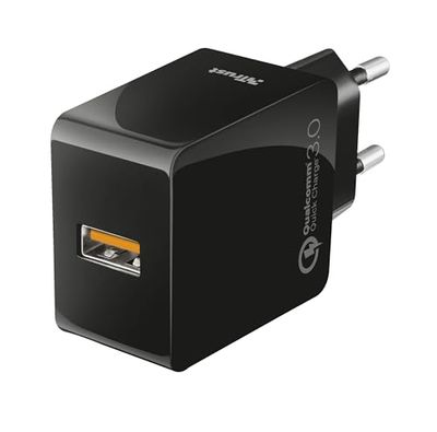 Trust Urban Caricabatterie USB a Parete, Rapido, con QC3.0 e Autorilevazione