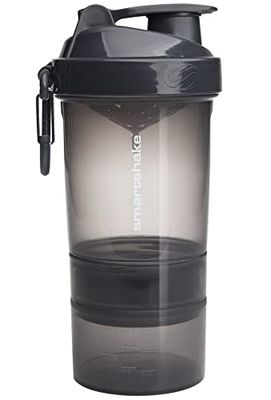 Smartshake O2GO Drinkfles voor volwassenen, uniseks, grijs, 600 ml