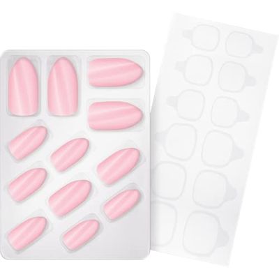 essence nails i stil, konstgjorda naglar, nr 14, rosa, expressresultat, omedelbart resultat, glänsande, färgintensiva, nanopartiklarfria, 1-pack (12 st)