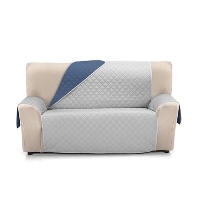 Martina Home Cubre Sofá Ámbar 3 Plazas Gris/Azul