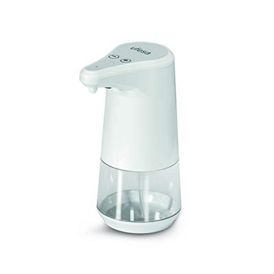 Ufesa Dispensador Automático de alcohol DM35S para desinfectar manos, con sensor automático, diseño anti-salpicadura para Oficinas, Hospitales, Hogares