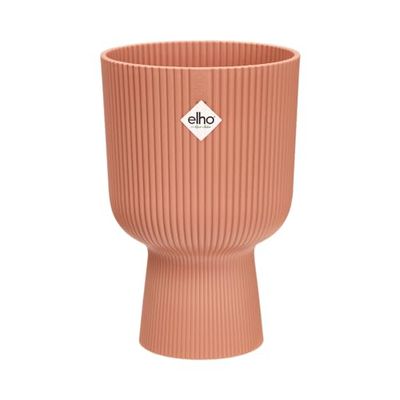 Elho Vibes Fold Coupe 14 - bloempot voor binnen - 100% gerecycled plastic - Ø 13.9 x H 21.0 cm - Delicaat Roze