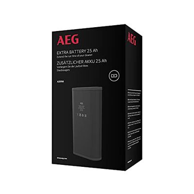 AEG AZE150 Batterie de Rechange pour aspirateur sans Fil AEG 8000 (Batterie de Secours, Longue durée, Changement Rapide, capacité de 2,5 Ah, Forte Puissance, Noir)