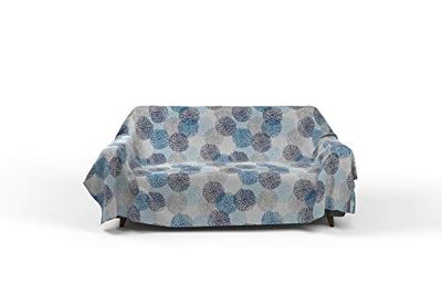 Italian Bed Linen Fantasy Towel 2Pst Printed 270 x 280 cm Soffioni Blu