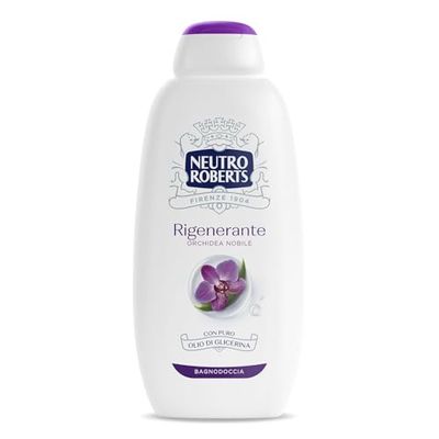 Neutro Roberts Bagnoschiuma Corpo Beauty con Oli Dermorigeneranti di Jojoba e Riso, Per una Pelle Morbida e Luminosa, Ingredienti di Origine Naturale, Dermatologicamente Testato, Flacone da 600 ml