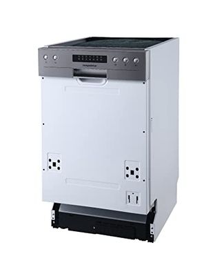 Respekta Vaatwasser deels geïntegreerd 45 cm / Inbouw vaatwasser met flexibele bestekmand / 6 programma's / Uitgestelde starttijd / 9 couverts / LED-display / GSP45TIDM