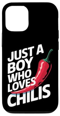 Chili Just A Boy Who Loves Chilis Case for iPhone 12/12 Pro