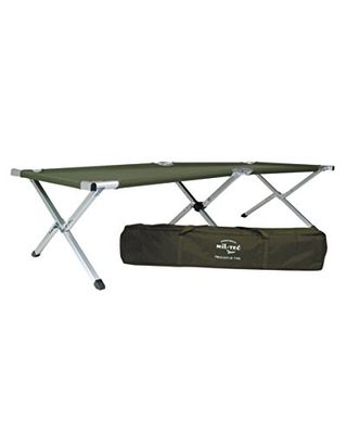 Mil-Tec Feldseng 14402001 - Cama de Campamento Unisex para Adultos, Color Oliva, Talla única UE
