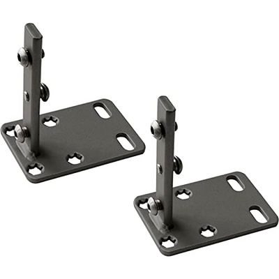 PEKA 200.111.43 Voorhouderset Slim KB 150 mm voor onderkast, zijwanduittrekbaar met diagonale aanpassing, staal antraciet, zilver