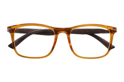 Corpo-otto Crystal Occhiali da Lettura, Arancione-Marrone, Standard Unisex-Adulto
