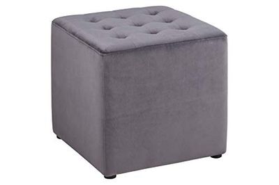 AC Design Furniture Taboret Brynner, szer.: 38 x gł. 38 x wys.: 36 cm, drewno, szary