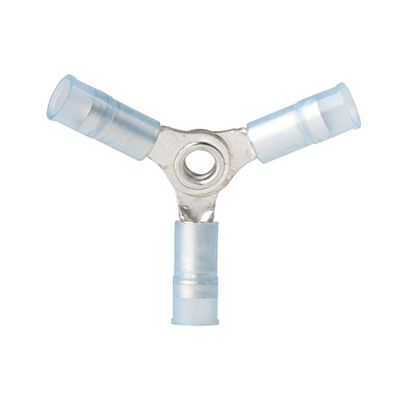 Ancor 230510 Marine Grade Elektrische Nylon Geïsoleerde Dubbele Crimp Trechter Entry 3-weg Connector (16 tot 14-Gauge)