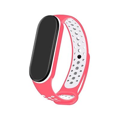 COOL Cinturino per Xiaomi Mi Band 5/6/7/Amazfit Band 5 Sport Fucsia