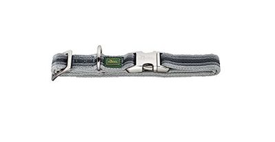 HUNTER Collar Davao ALU-Strong, S Nylon, Gris