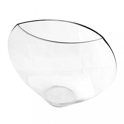 Gigantisk glasdekoration – semisfär 39,8 x 33 cm klart glas – 1 enheter