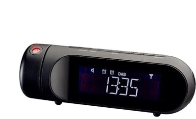 Majestic RS 119P DAB - Radiosveglia DAB/DAB+/FM display LCD, Proiezione ora regolabile, ingresso USB per ricarica, sveglia con due allarmi e tre suonerie, nero