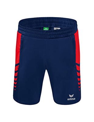 Erima Six Wings Worker Pantaloncini, Uomo, Blu/Rosso, M