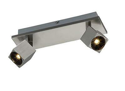 Trio Leuchten LED spot Cuba 828510307, metaal nikkel mat, incl. 2x 4 Watt 3x 4 Watt LED