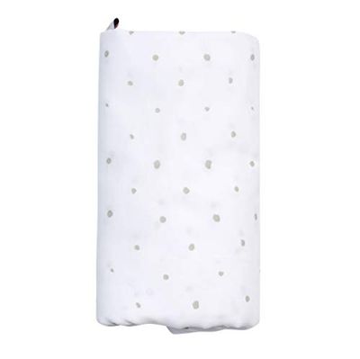 Motherhood XXL GOTS Serviette de toilette 100% coton biologique points gris clair 130 x 130 cm