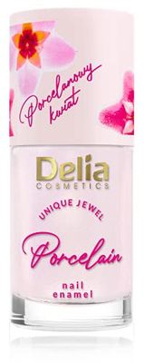 Delia Cosmetics – nagellack och balsam 2-i-1 – rosa färg, restaurering, vård, utjämning och härdning – porslinsblomma – veganvänlig – fransk manikyr – färg upp till 7 dagar – 11 ml
