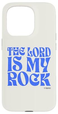The Lord Is My Rock Inspirational Christian Bible Verse Case for iPhone 15 Pro