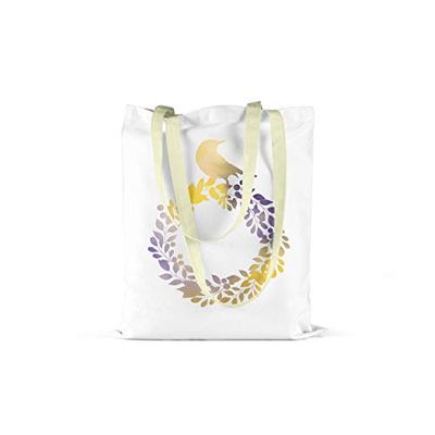 Bonamaison, Bolso De Mano Impreso, Bolso de la Compra Reutilizable, Bolso De Compras, Lavable a Máquina, Ecológico, Plegable, Bolso de Tela de Lona con Asas, 34X40 Cm - Diseñado y Fabricado en Turquía