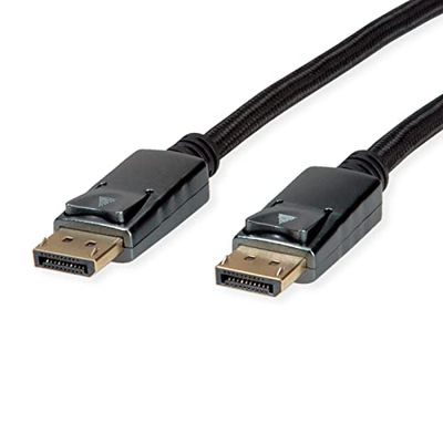 ROLINE Cavo DisplayPort v1.4, DP ST - ST, nero/argento, 1 m
