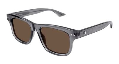 Montblanc MB0319S Zonnebril voor heren, van gerecycled acetaat, meerkleurig, eenheidsmaat