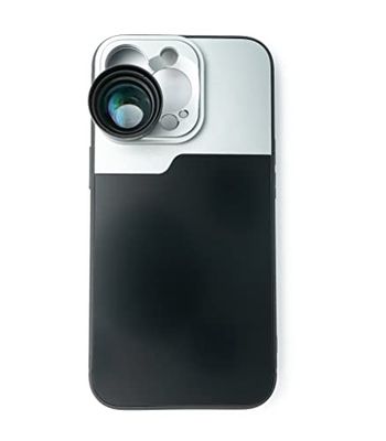 SYSTEM-S Zoom Lente 3X Tele Lente Filtro con Funda Negro para iPhone 13 Pro