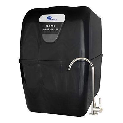 Bbagua Home Premium. Attrezzatura per osmosi inversa compatta a 5 stadi, domestica con pompa a pressione. Facile installazione sotto piano di lavoro e cambio di filtri.