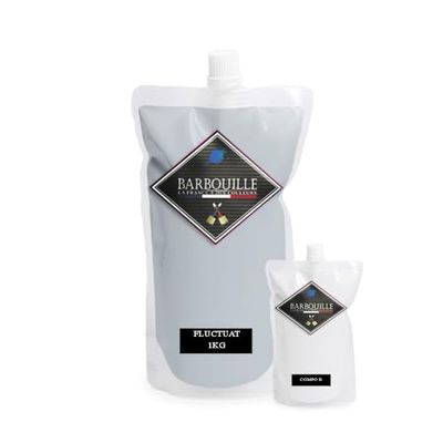 BARBOUILLE - Bar-Résine Fluctuat - Résine Epoxy Bi-Composants - Effet Brillant - Peinture Mur, Plafond, Boiserie, Carrelage & Métal - Lessivable - COV A+ - Fabriquée En France - 750 ml