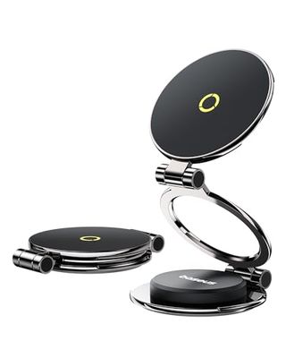 Baseus MagPro II Support de téléphone Automatique magnétique [2024 Mise à Niveau Puissant] Support de téléphone Voiture Universel 20 x N56 Aimant et Rotation à 360° pour iPhone série 12-16