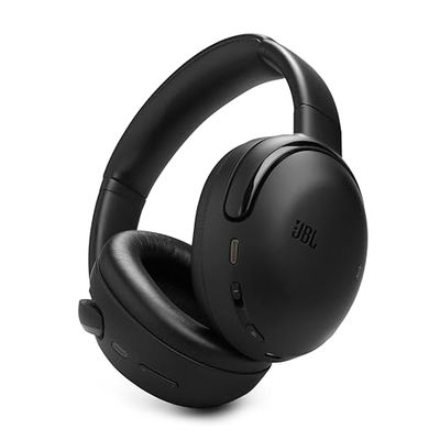 JBL Tour One M3, Casque Bluetooth sans Fil Supra-auriculaire, réduction adaptative du Bruit, 70 h d’autonomie, Confort Optimal, Son Spatial 360, Suivi des mouvements, Compatible USB-C, Noir