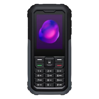 TCL 3189 - Cellulare Rugged Phone 4G, Impermeabile e resistente agli urti IP68, 17 giorni autonomia, Tasto SOS, Chiamate in HD, Torcia LED, Dual Sim, Himalaya Gray [Italia]